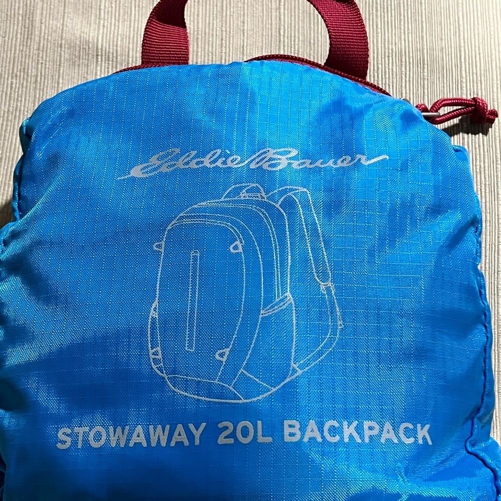 Eddie Bauer Vibrant Blue Stowaway Backpack 20L